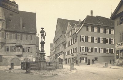 Der Marktplatz vor dem großen Brand 1921